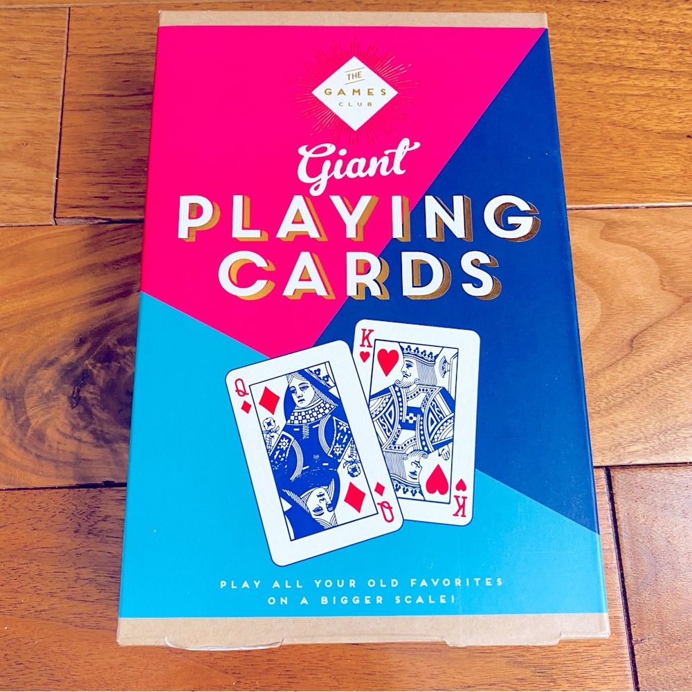 The Games Club GIANT PLAYING CARDS Play All Your Old Faves On A Bigger Scale